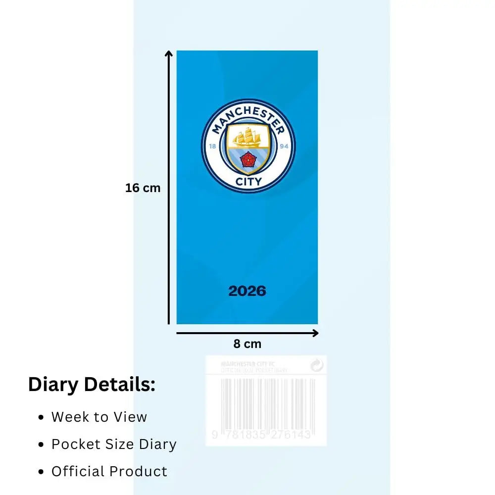 Manchester City FC Slim Diary 2026