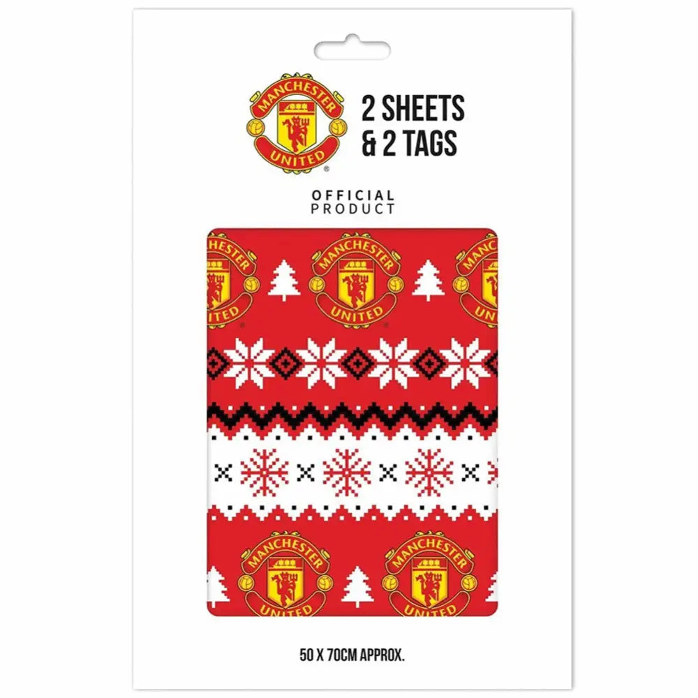 Manchester United FC Christmas Gift Wrap
