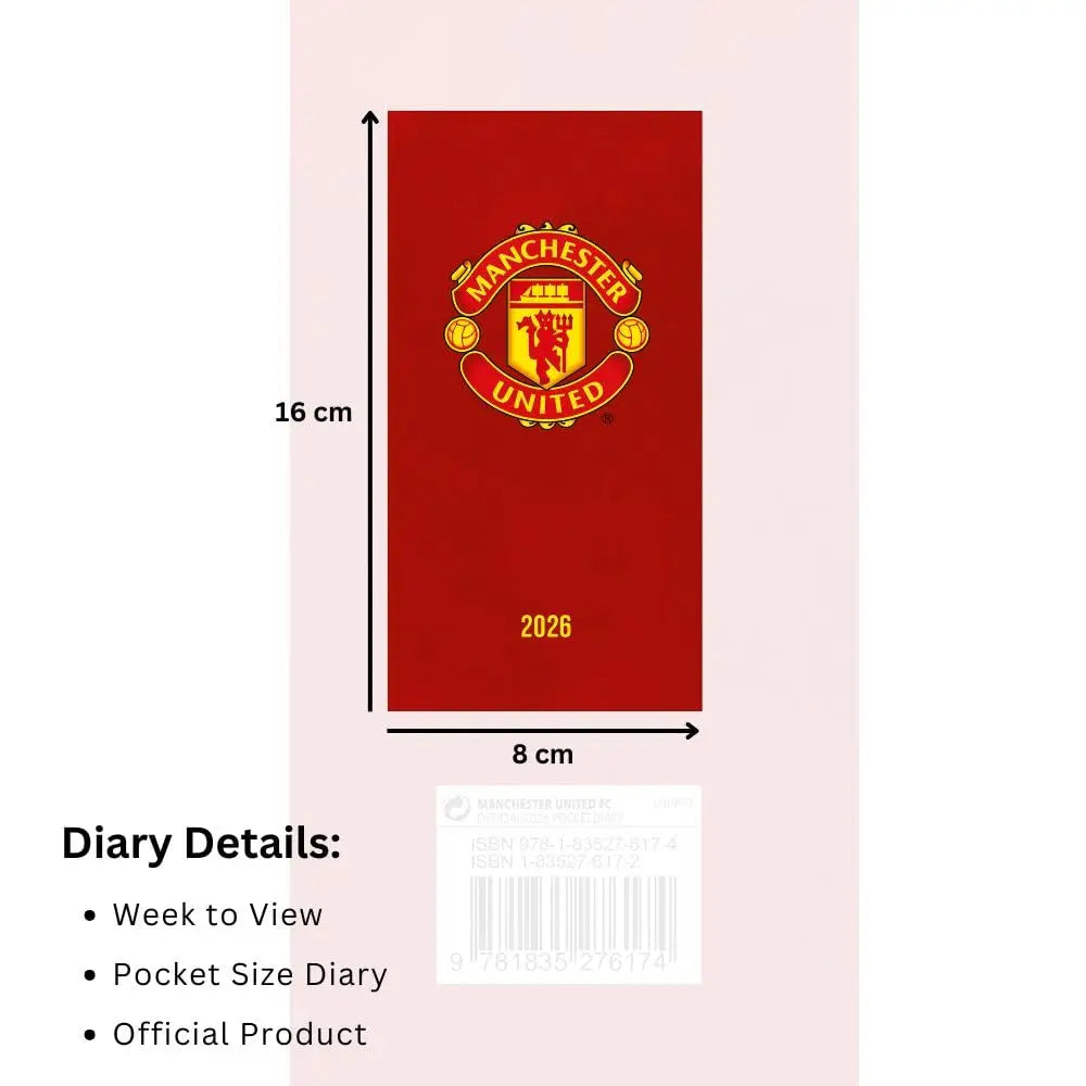 Manchester United FC Slim Diary 2026