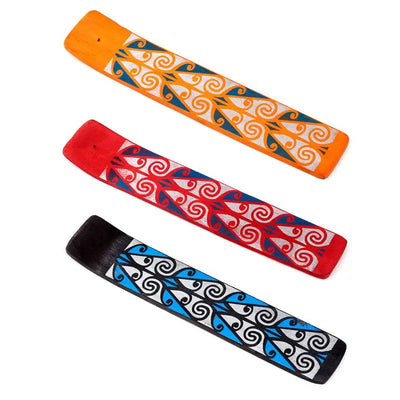 Mango Wood Tribal Ashcatcher Incense Sticks Burner - Incense Burners & Ash Catchers