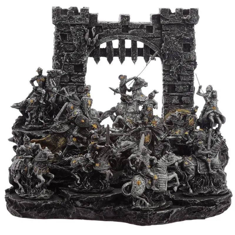 Medieval Knight Castle Battle World Figures Display Stand - Knight & Princess Gifts