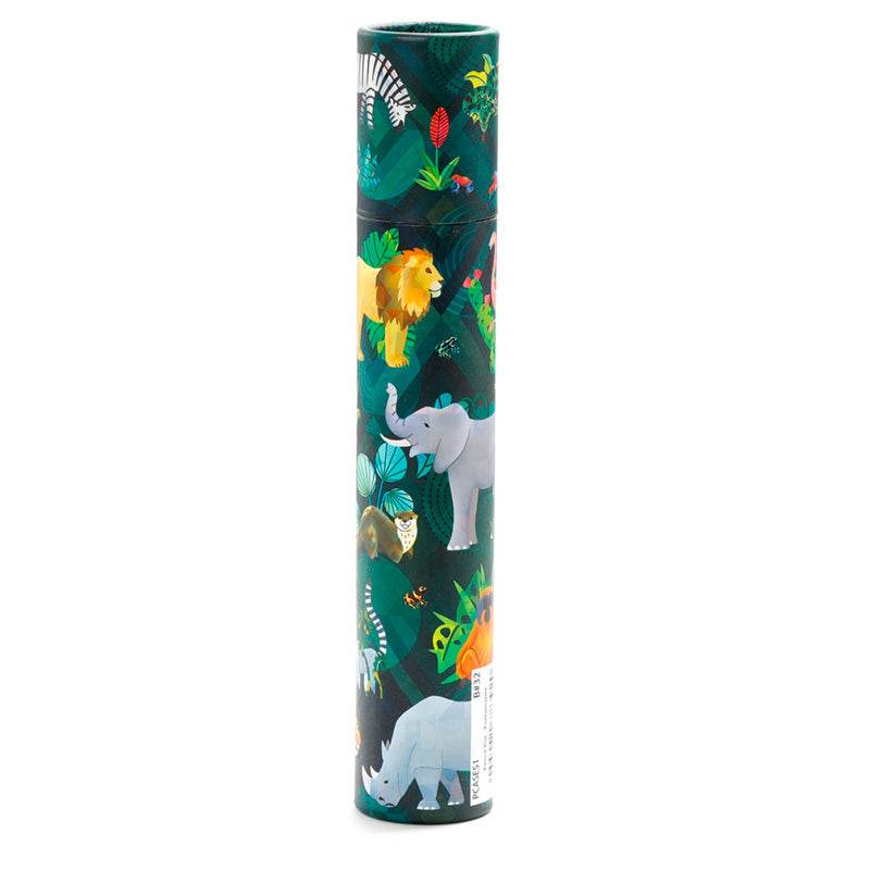 Animal Kingdom Large Pencil Pot with 12 Colouring Pencils - Gift Arch