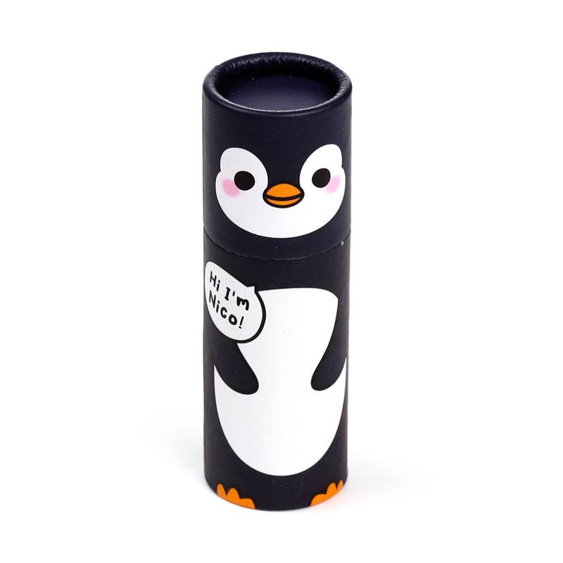 Adoramals Penguin Pencil Pot with 12 Colouring Pencils - Gift Arch