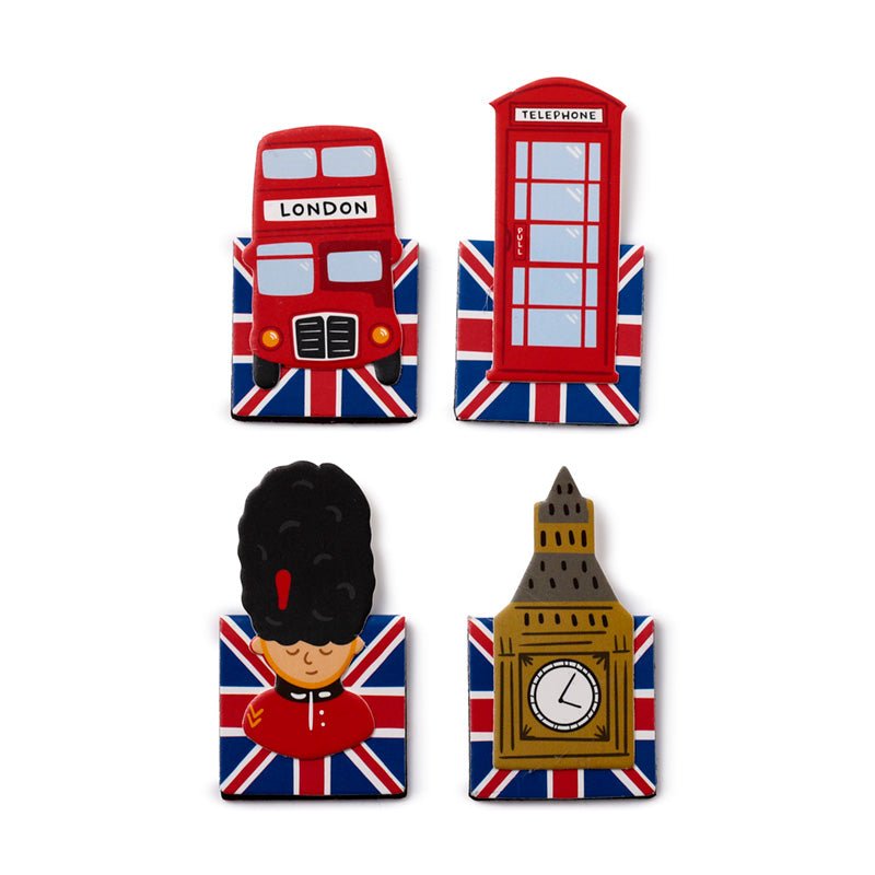 London Souvenir Shaped Magnetic Bookmark Set - Gift Arch