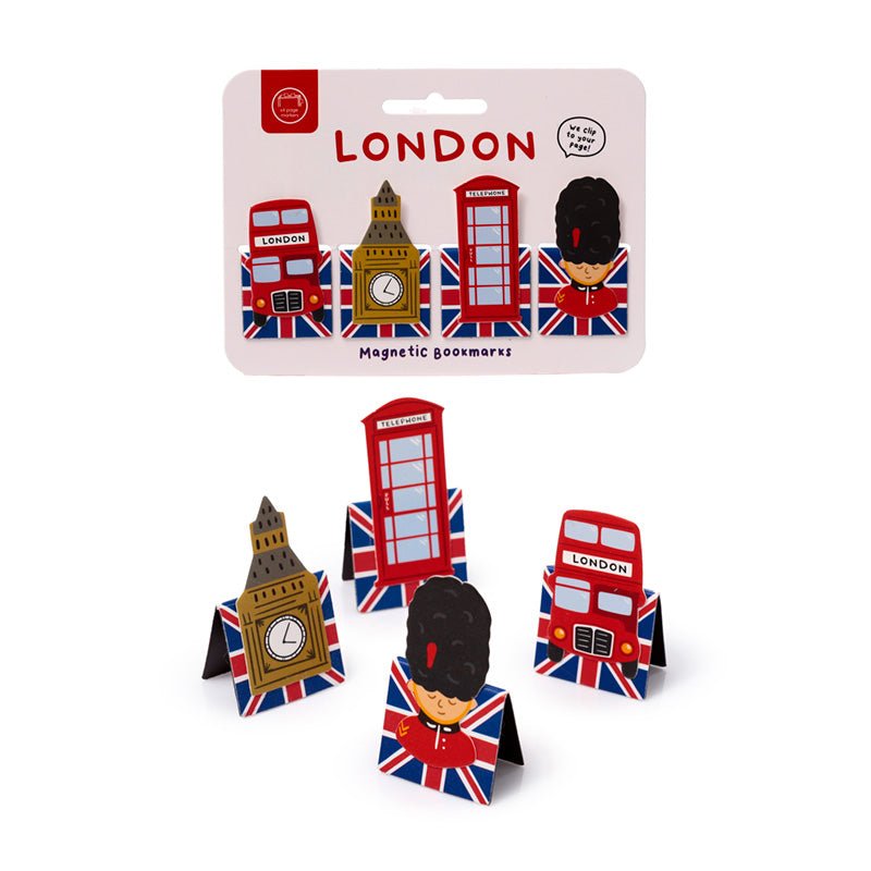 London Souvenir Shaped Magnetic Bookmark Set - Gift Arch