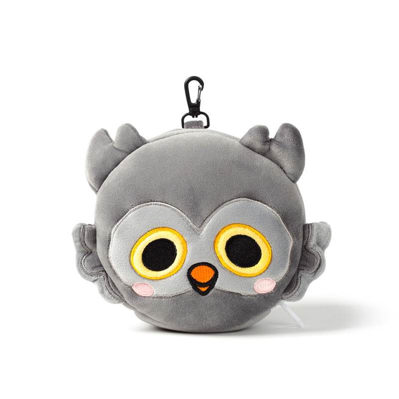 Relaxeazzz Adoramals Winston the Owl Plush Travel Pillow & Eye Mask - Gift Arch