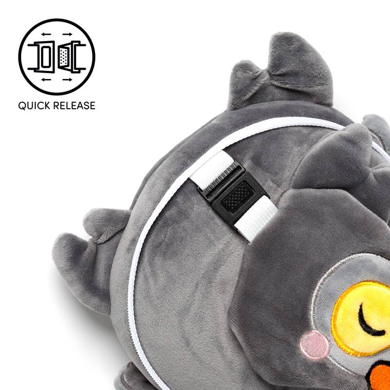 Relaxeazzz Adoramals Winston the Owl Plush Travel Pillow & Eye Mask - Gift Arch