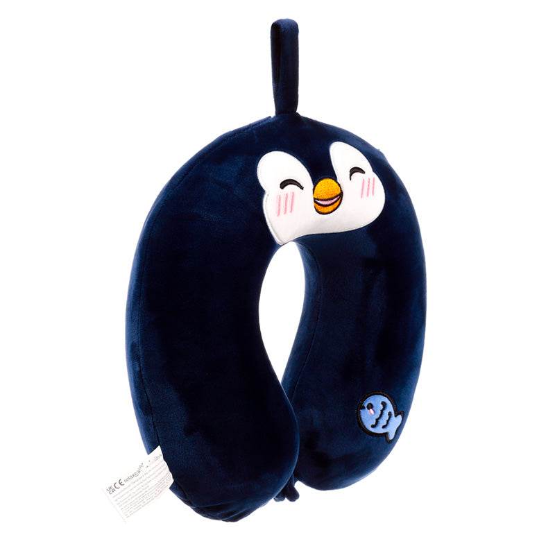 Relaxeazzz Nico the Penguin Adoramals Plush Memory Foam Travel Pillow - Gift Arch
