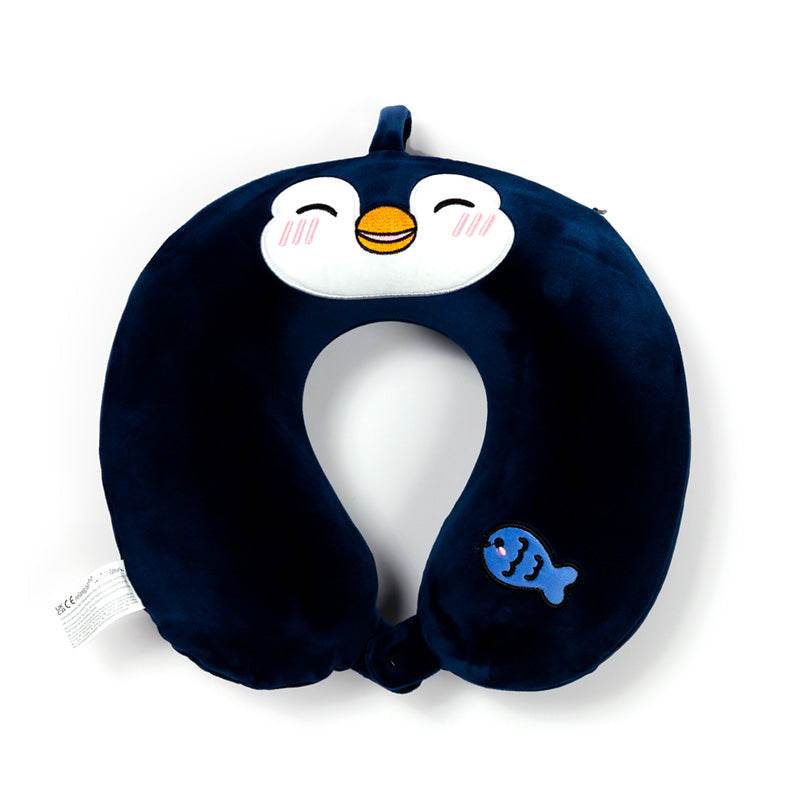 Relaxeazzz Nico the Penguin Adoramals Plush Memory Foam Travel Pillow - Gift Arch