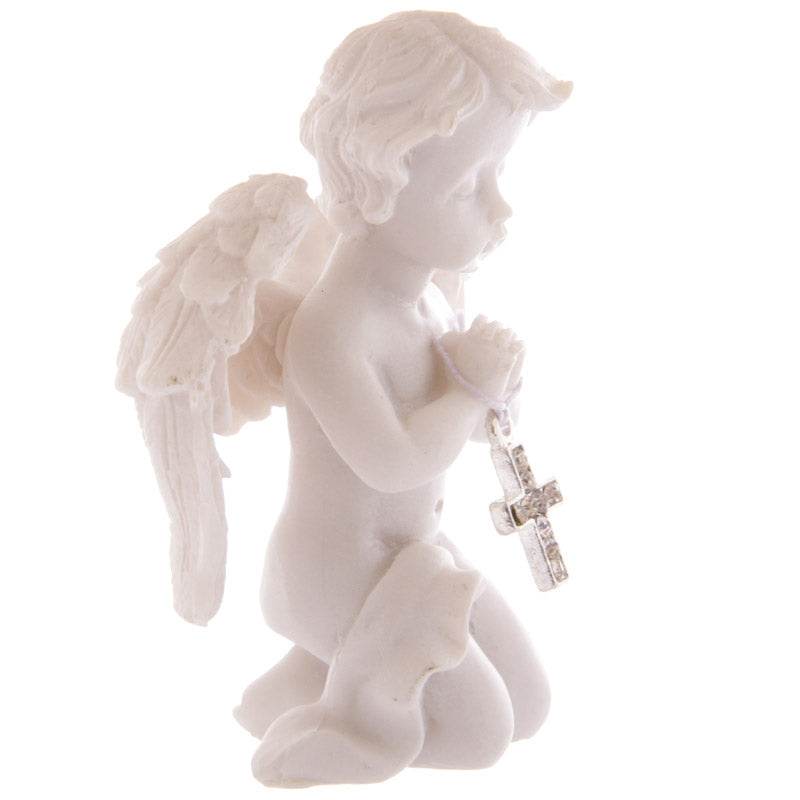 Cherub Praying with Bejewelled Cross - Gift Arch