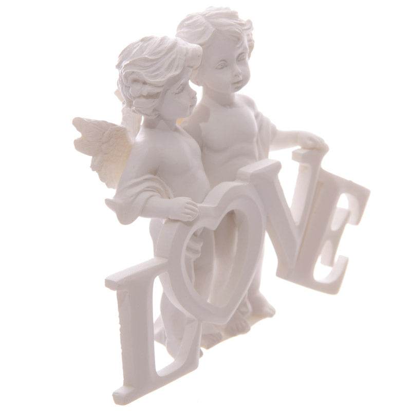 Cherubs Pair Holding LOVE Letters - Gift Arch