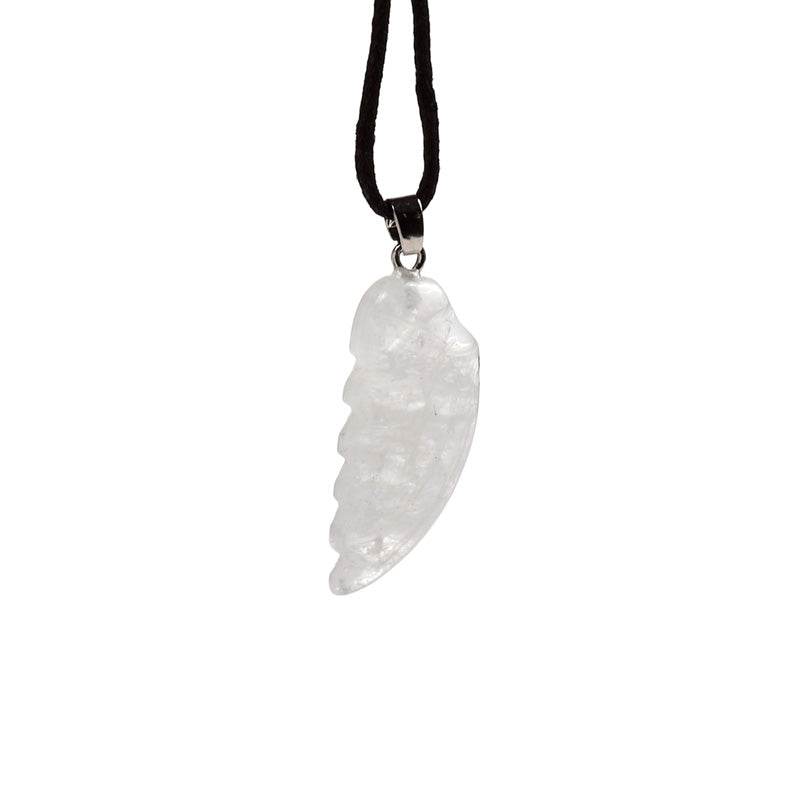 Healing Stone Gemstone Angel Wing Shaped Pendant - Gift Arch