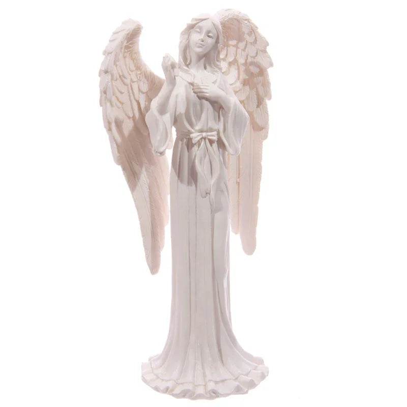White Standing Angel Figurine 20cm - Gift Arch