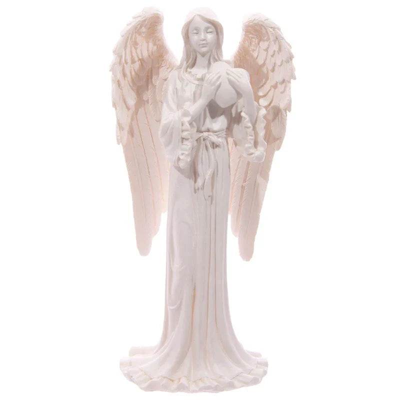 White Standing Angel Figurine 20cm - Gift Arch