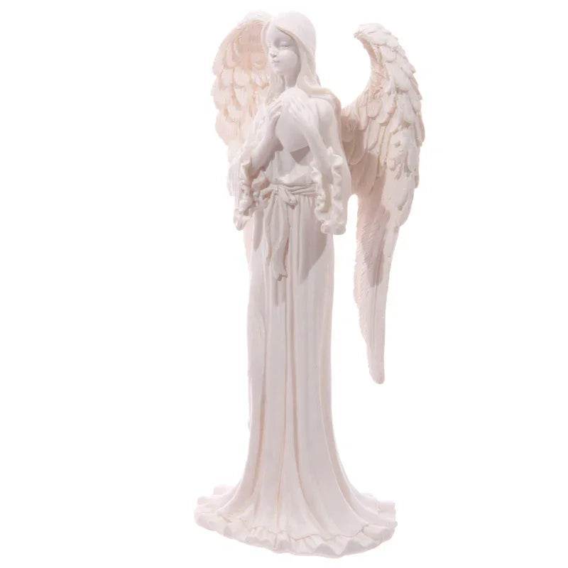 White Standing Angel Figurine 20cm - Gift Arch