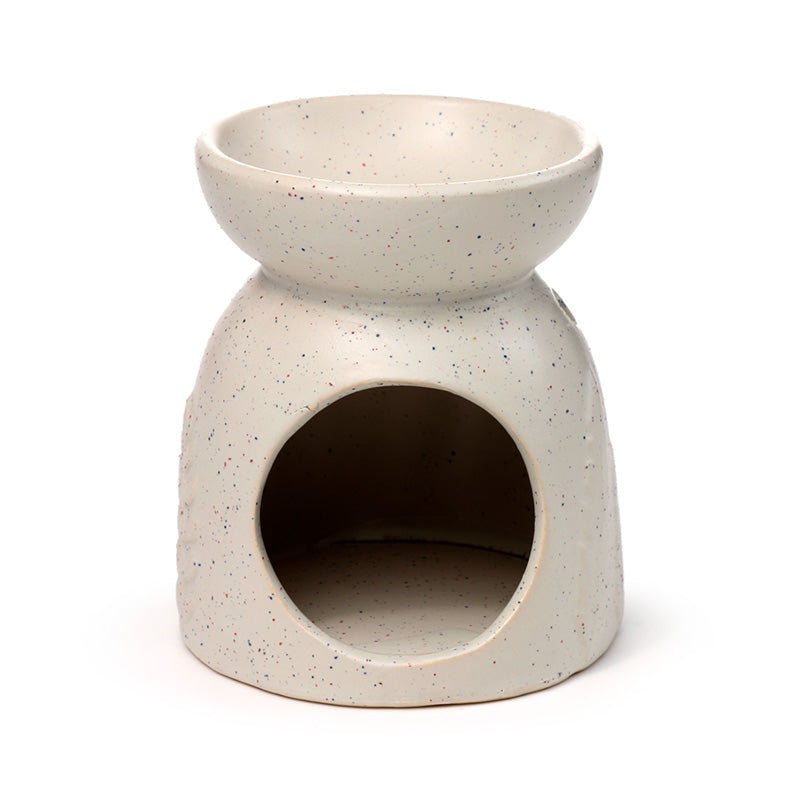 Eden Stone Effect Embossed Fern Ceramic Oil & Wax Melt Burner - Gift Arch