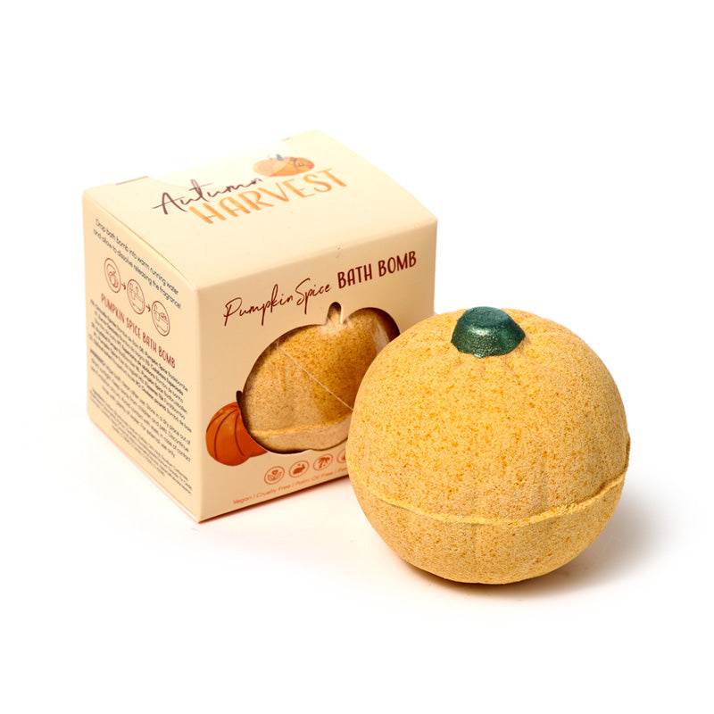 Autumn Harvest Pumpkin Shaped Bath Bomb in Gift Box - Gift Arch
