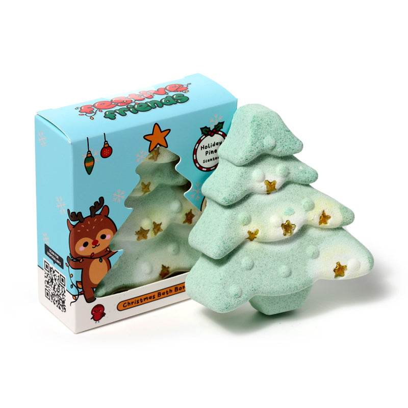 Christmas Tree Shaped Bath Bomb in Gift Box - Gift Arch