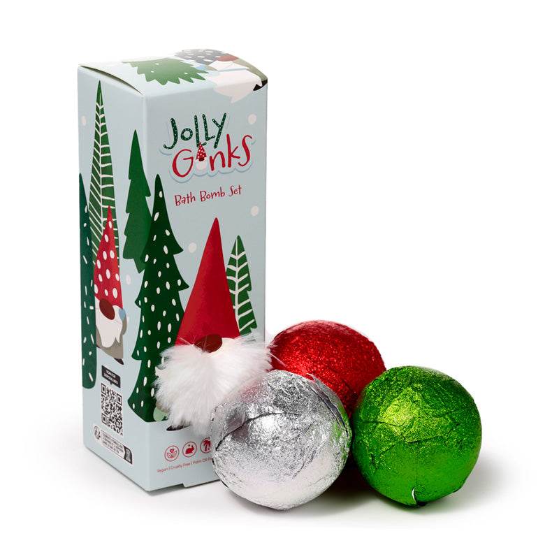 Set of 3 Christmas Gonk Bath Bombs - Gift Arch