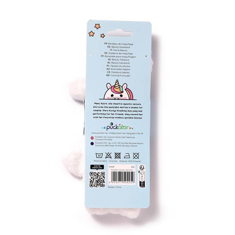 Adoracorns Astra the Unicorn Plush Beauty Headband - Gift Arch