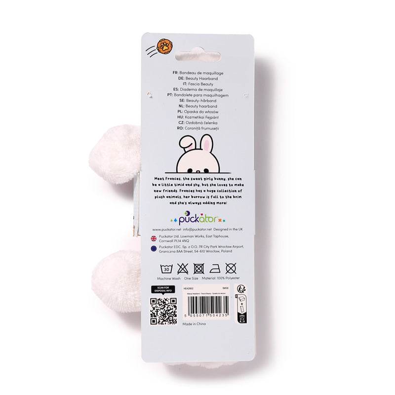 Adoramals Frances the Rabbit Plush Beauty Headband - Gift Arch