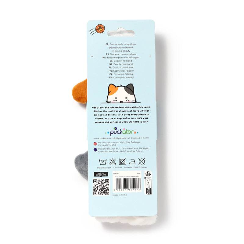 Adoramals Lola the Cat Plush Beauty Headband - Gift Arch