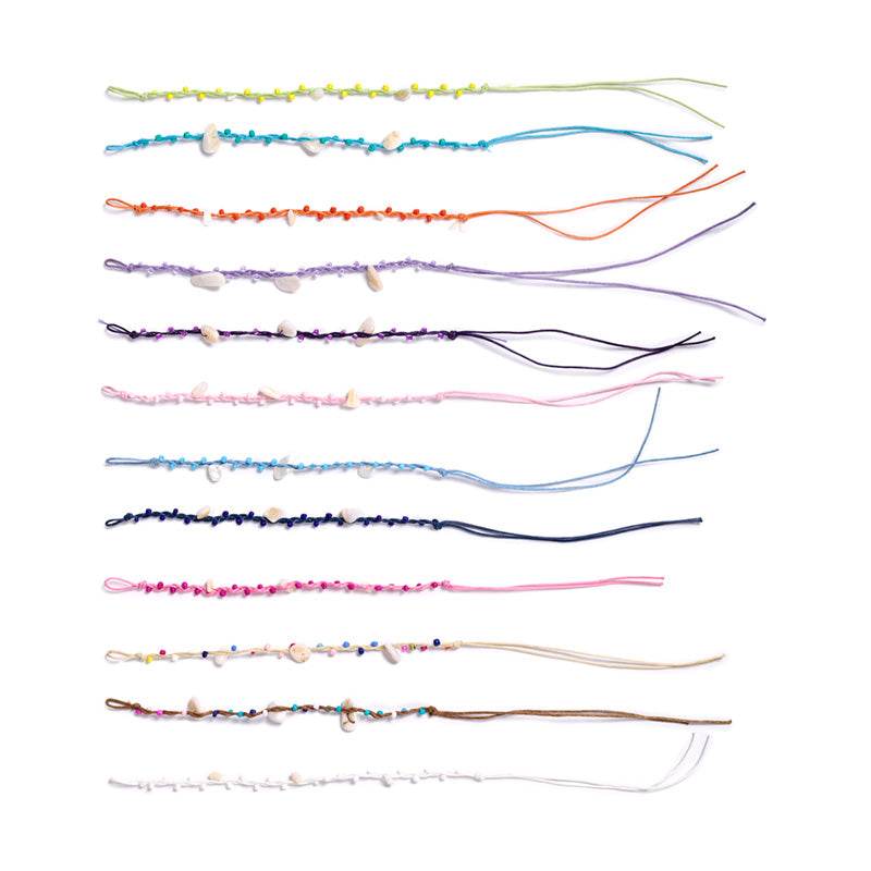 Friendship Bracelets - Woven Shell Chips - Gift Arch