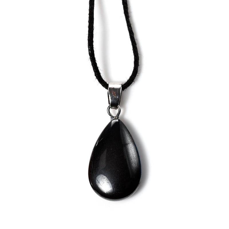 Healing Stone Gemstone Teardrop Shaped Pendant - Gift Arch