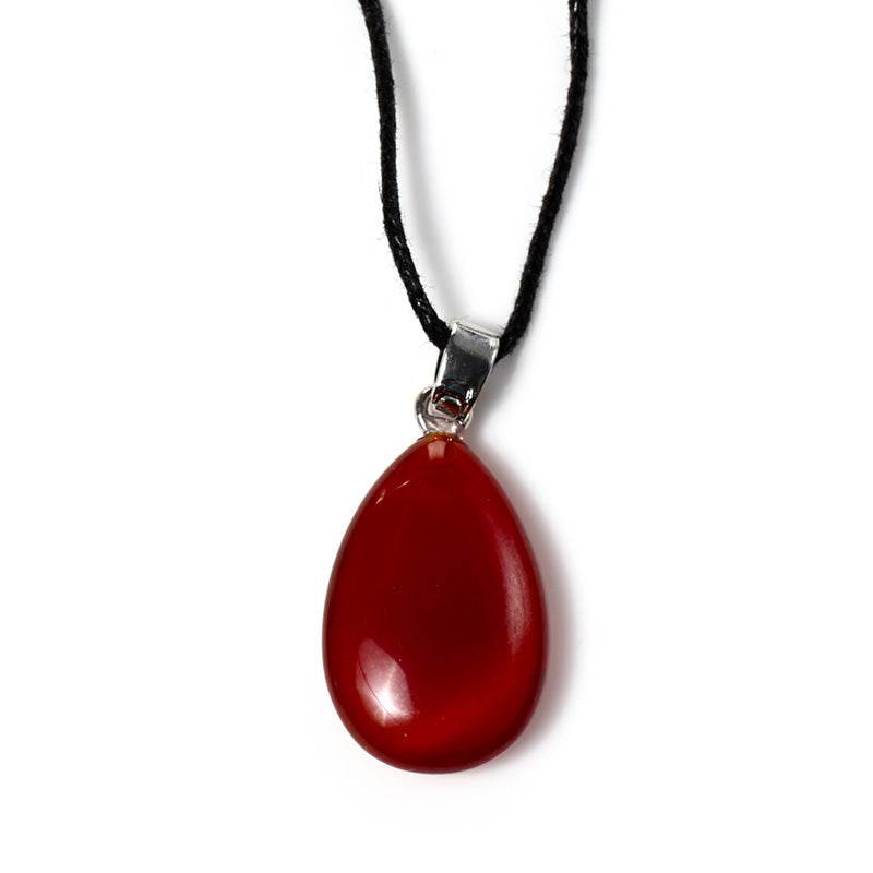Healing Stone Gemstone Teardrop Shaped Pendant - Gift Arch