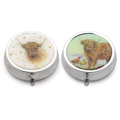 Jan Pashley Highland Coo Cow Pill Box - Gift Arch