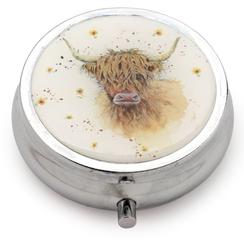 Jan Pashley Highland Coo Cow Pill Box - Gift Arch