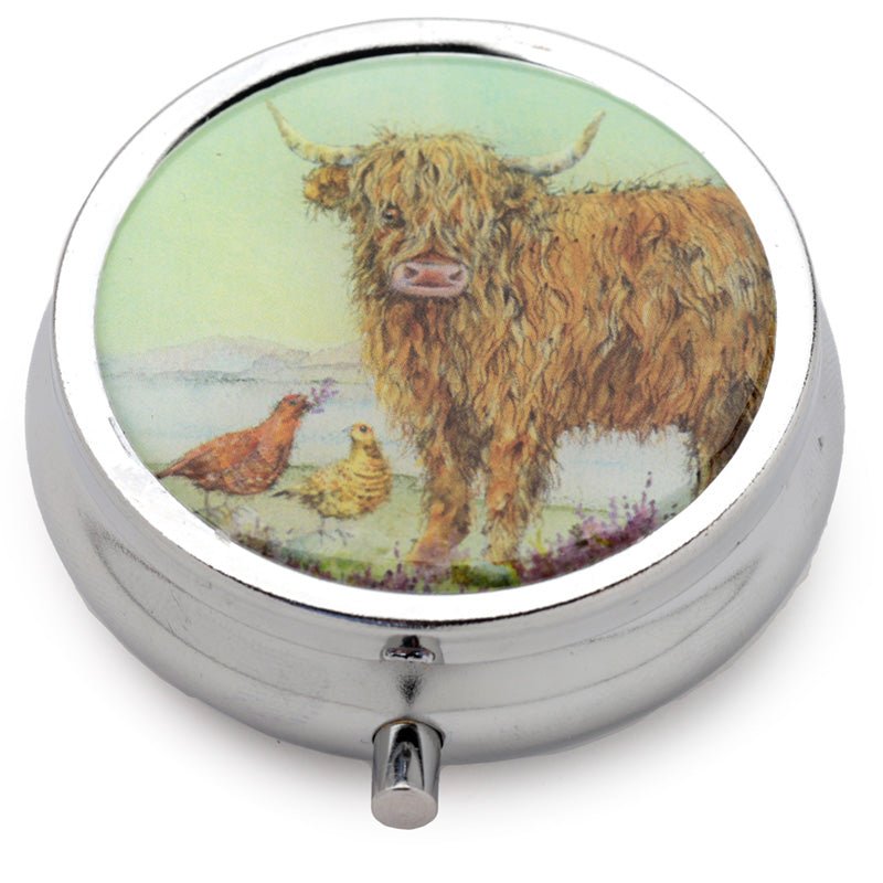 Jan Pashley Highland Coo Cow Pill Box - Gift Arch