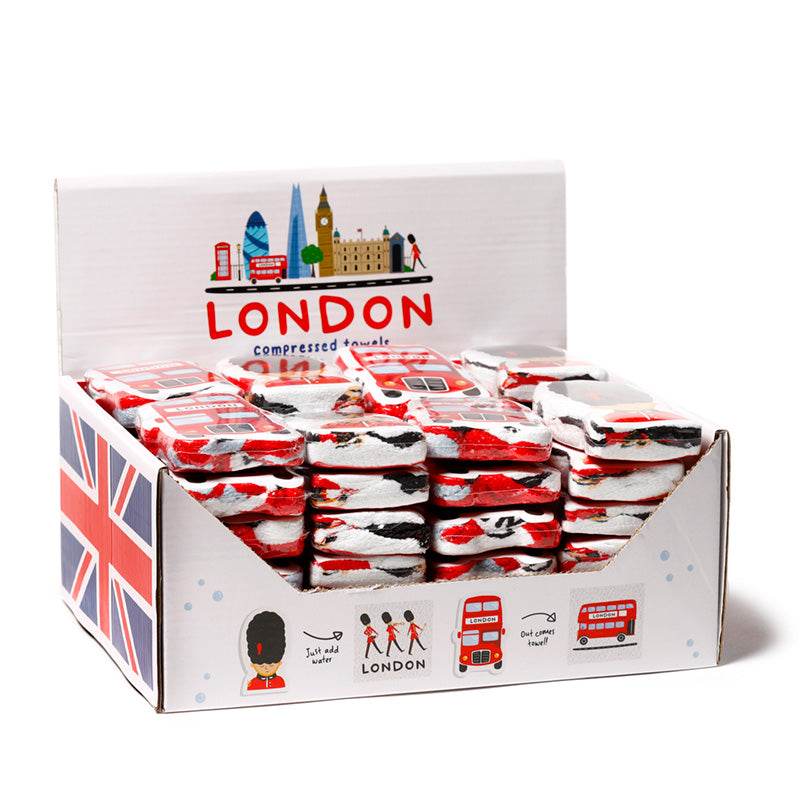 London Icons Compressed Travel Towel - Gift Arch