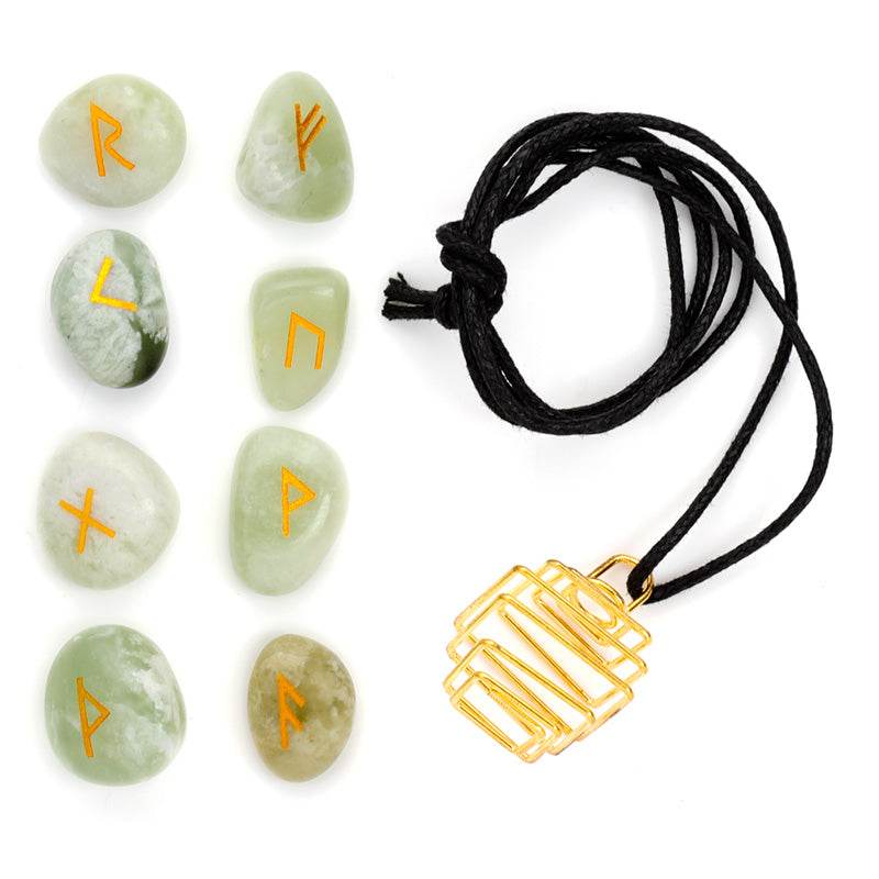 Make Your Own Rune Stone Gemstone Necklace Kit - Gift Arch