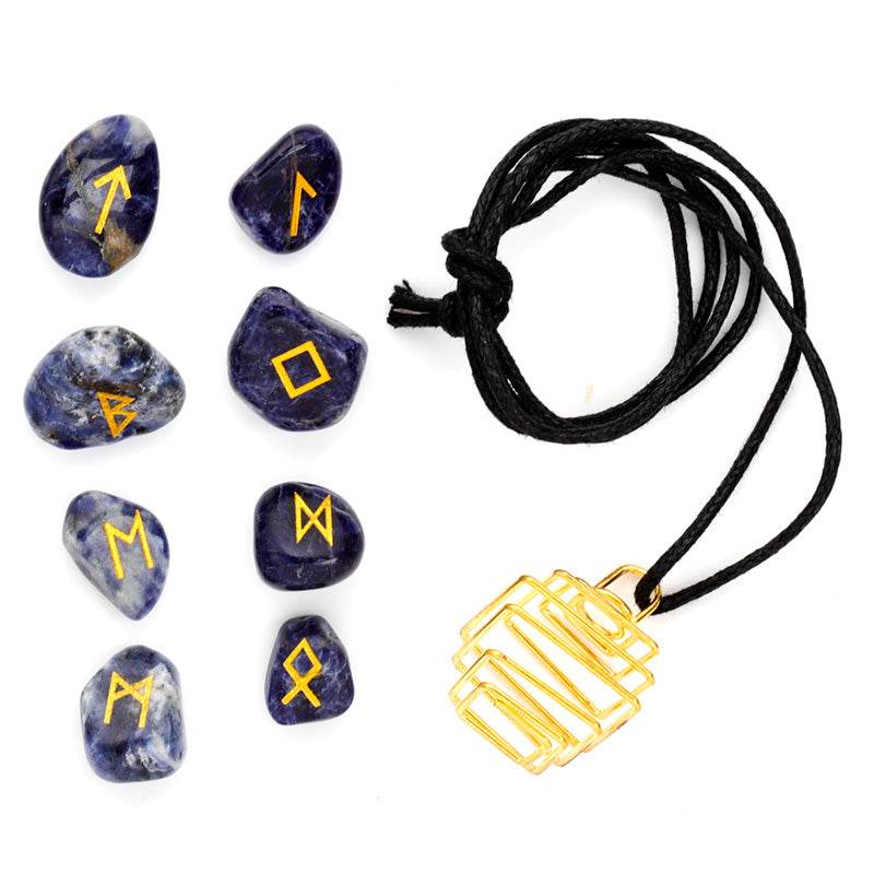 Make Your Own Rune Stone Gemstone Necklace Kit - Gift Arch