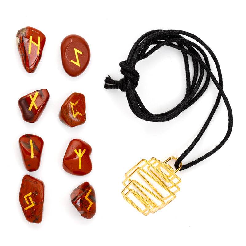 Make Your Own Rune Stone Gemstone Necklace Kit - Gift Arch