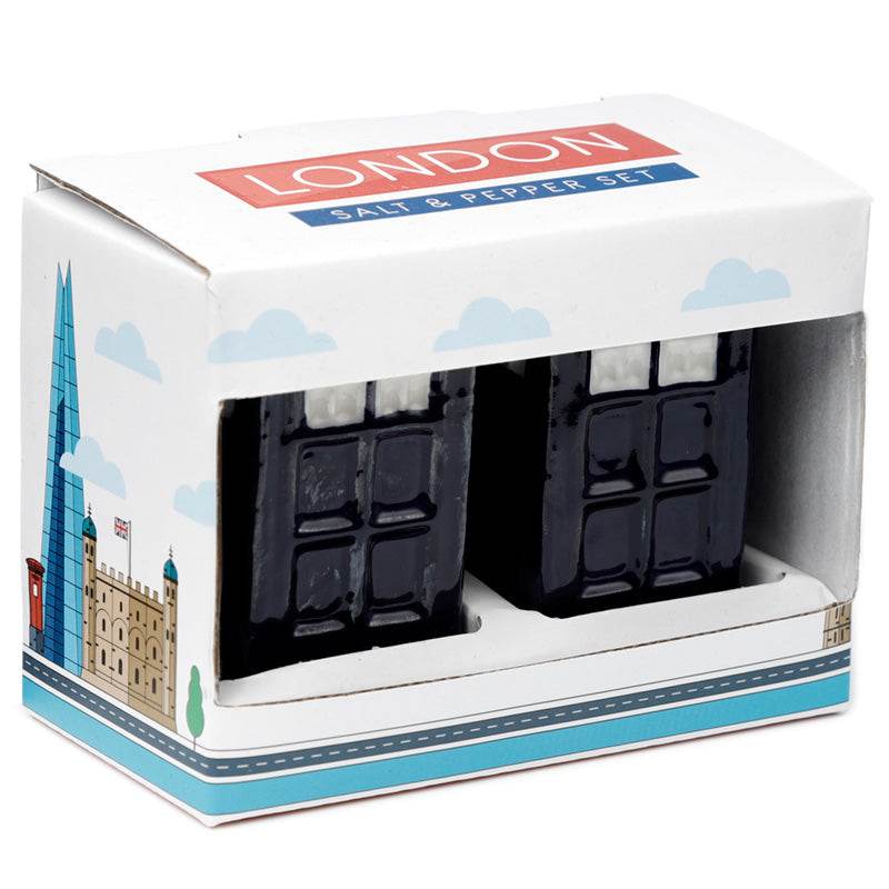 Police Box London Icons Ceramic Salt & Pepper Set - Gift Arch