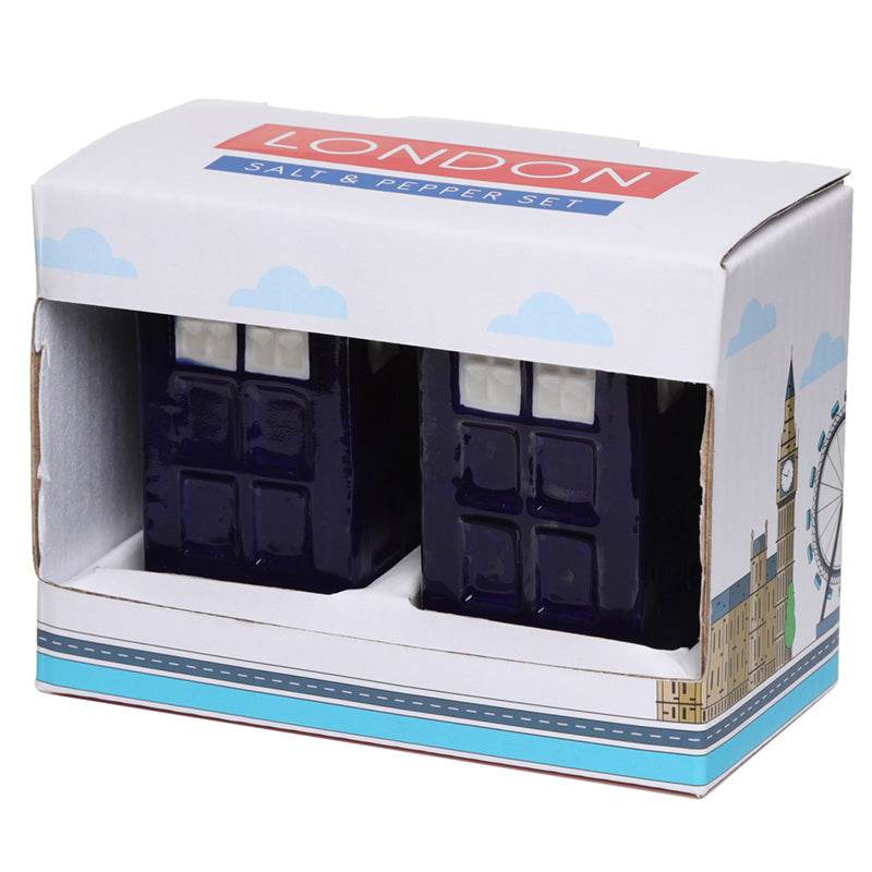 Police Box London Icons Ceramic Salt & Pepper Set - Gift Arch
