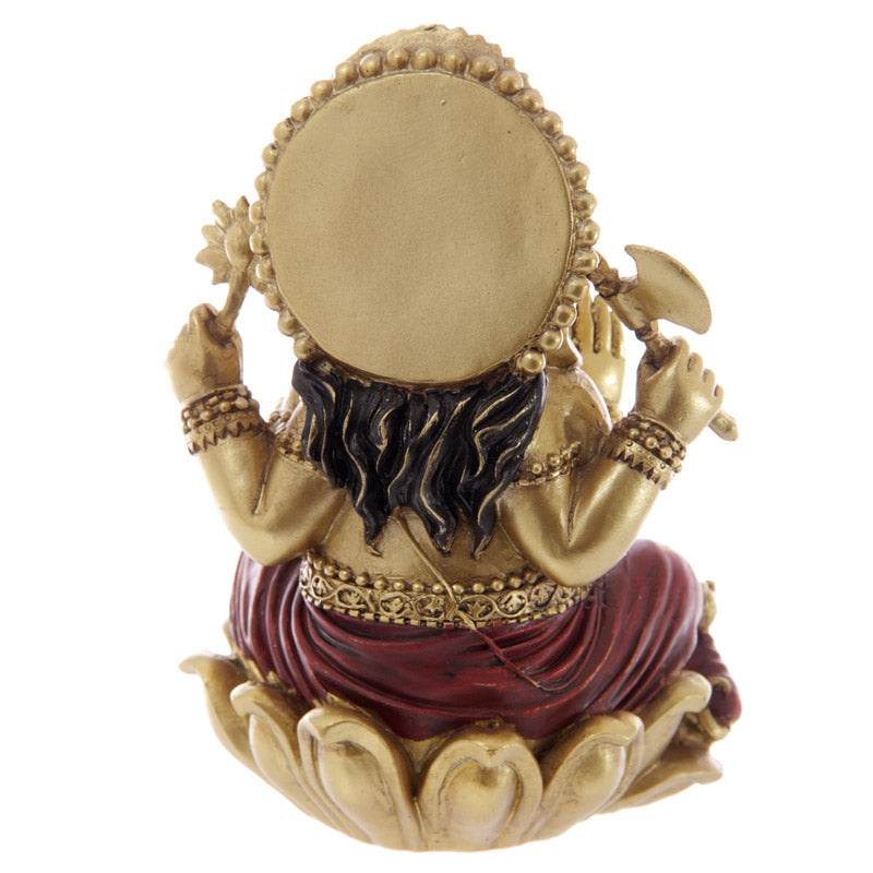Gold & Red Ganesh Statue 16cm - Gift Arch