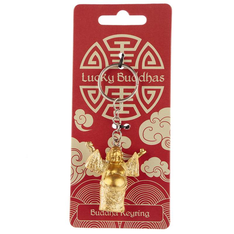 Lucky Buddha Glitter Keyring - Gift Arch