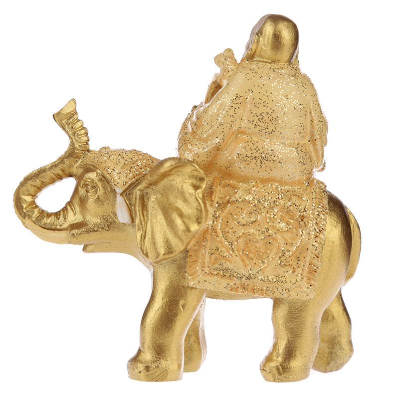 Lucky Buddha Sitting on Glitter Elephant - Gift Arch