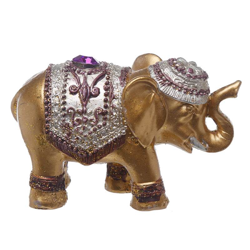 Metallic Glitter Lucky Elephant Incense Stick Holder - Gift Arch