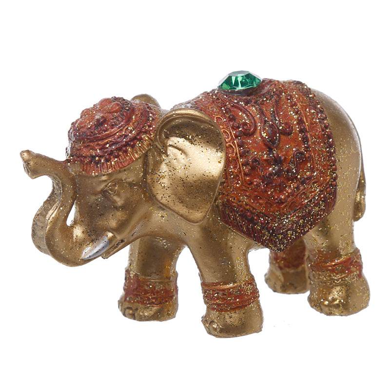 Metallic Glitter Lucky Elephant Incense Stick Holder - Gift Arch