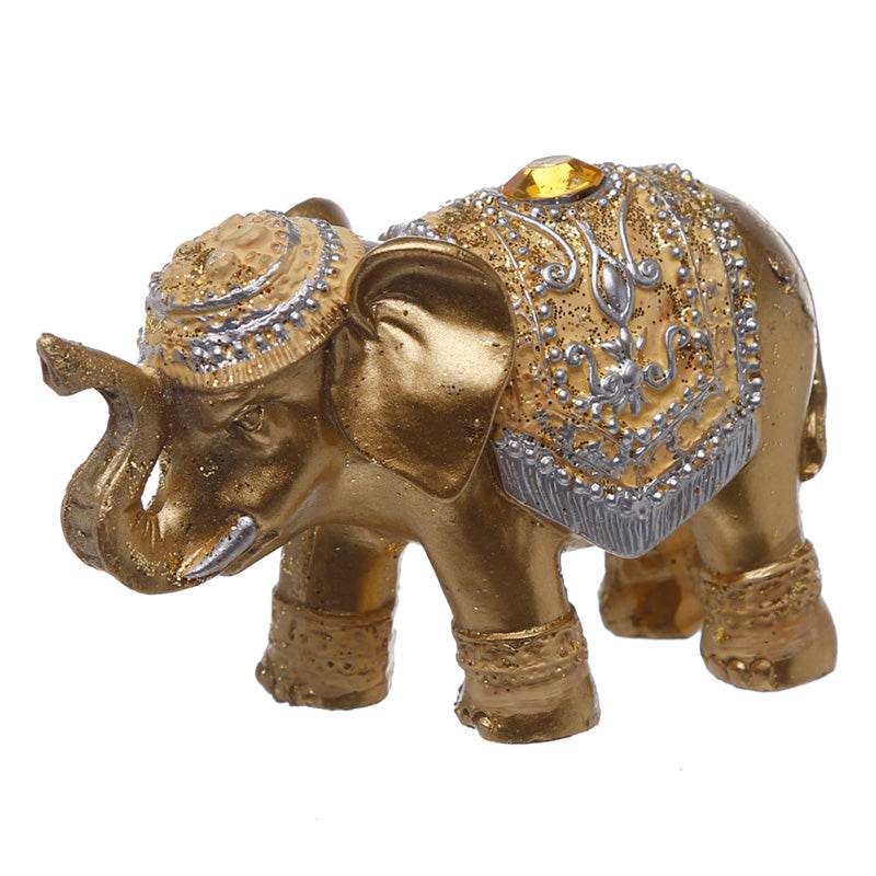 Metallic Glitter Lucky Elephant Incense Stick Holder - Gift Arch