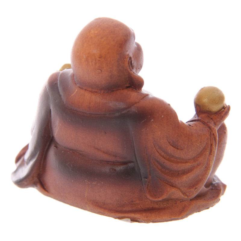 Mini Wood Effect Lucky Buddha Collectable - Gift Arch
