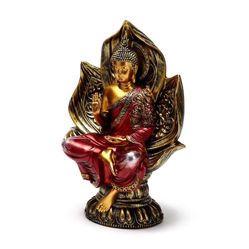 Red & Gold Thai Buddha Seated Lotus - Gift Arch