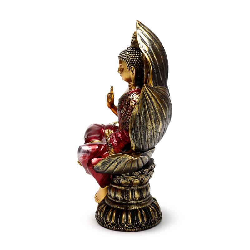 Red & Gold Thai Buddha Seated Lotus - Gift Arch