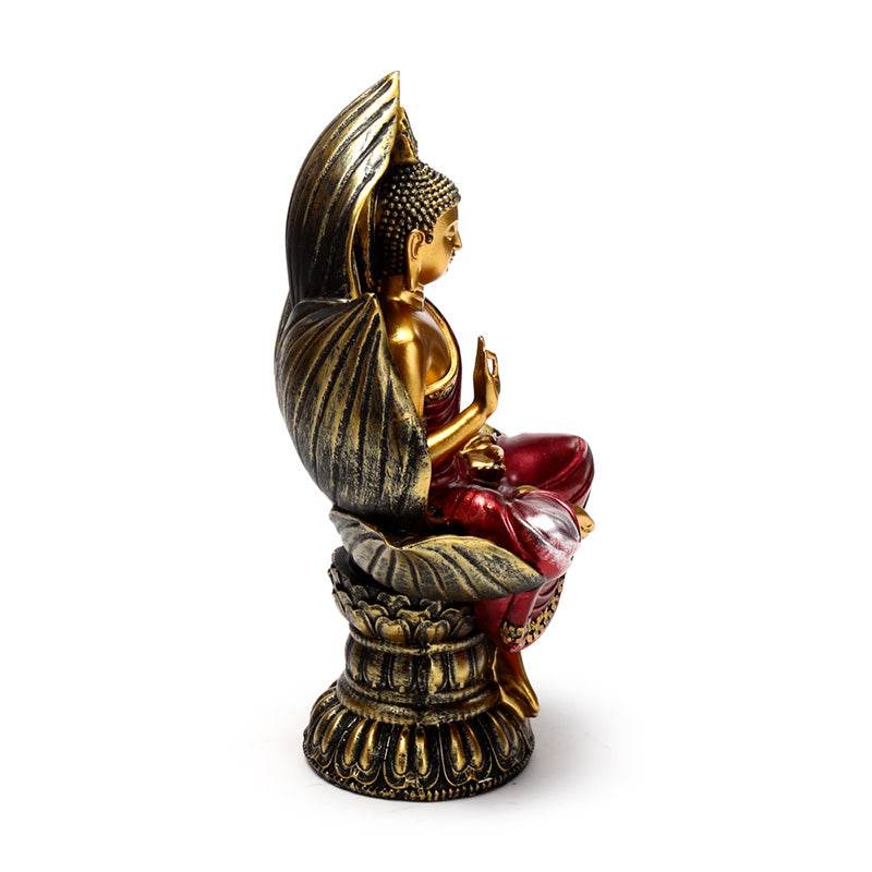 Red & Gold Thai Buddha Seated Lotus - Gift Arch