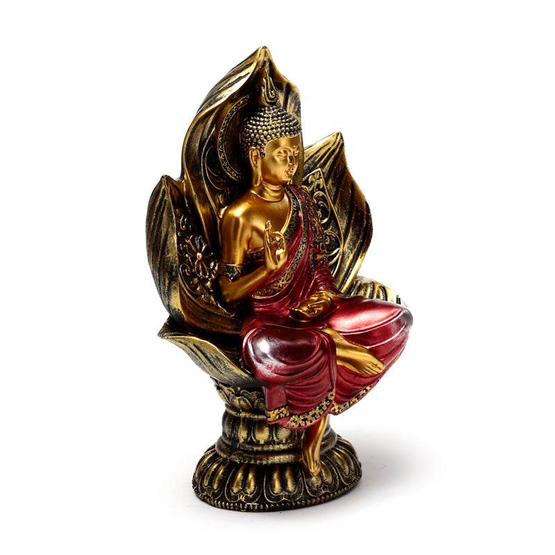 Red & Gold Thai Buddha Seated Lotus - Gift Arch