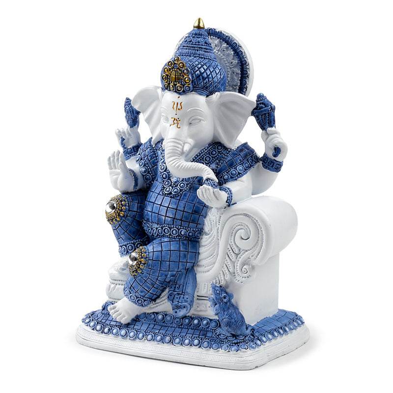 White & Blue Ganesh Meditation - Gift Arch